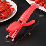 Maxbell Crawfish Sheller Manual Kitchen Tool Shrimp Peeler for Home Party Restaurant Red