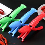 Maxbell Crawfish Sheller Manual Kitchen Tool Shrimp Peeler for Home Party Restaurant Red