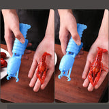 Maxbell Crawfish Sheller Manual Kitchen Tool Shrimp Peeler for Home Party Restaurant Red