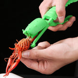 Maxbell Crawfish Sheller Manual Kitchen Tool Shrimp Peeler for Home Party Restaurant Green