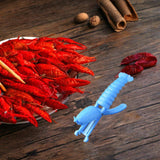 Maxbell Crawfish Sheller Manual Kitchen Tool Shrimp Peeler for Home Party Restaurant Blue