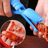 Maxbell Crawfish Sheller Manual Kitchen Tool Shrimp Peeler for Home Party Restaurant Blue