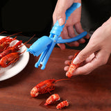 Maxbell Crawfish Sheller Manual Kitchen Tool Shrimp Peeler for Home Party Restaurant Blue