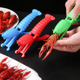 Maxbell Crawfish Sheller Manual Kitchen Tool Shrimp Peeler for Home Party Restaurant Blue