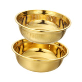 Maxbell Kitchen Strainer and Bowl Set Food Grade Colander Basin for Vegetables Pasta