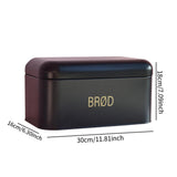 Maxbell Metal Bread Box Bin with Hinged Lid Large Capacity for Kitchen Toasts Bakery