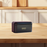 Maxbell Metal Bread Box Bin with Hinged Lid Large Capacity for Kitchen Toasts Bakery