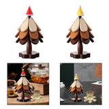 Maxbell Wooden Trivets 1 Stand Table Decor Wooden Table Mat for Plates Bowls Counter red hat