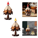 Maxbell Wooden Trivets 1 Stand Table Decor Wooden Table Mat for Plates Bowls Counter red hat