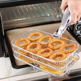 Maxbell 3x Air Fryer Racks Kitchen Air Fryer Accessories Stainless Steel Fryer Racks