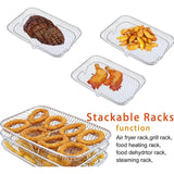 Maxbell 3x Air Fryer Racks Kitchen Air Fryer Accessories Stainless Steel Fryer Racks
