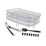 Maxbell 3x Air Fryer Racks Kitchen Air Fryer Accessories Stainless Steel Fryer Racks