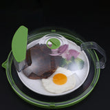 Maxbell Transparent Microwave Cover with Steam Vents Holes Microwave Splatter Protection Guard