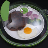 Maxbell Transparent Microwave Cover with Steam Vents Holes Microwave Splatter Protection Guard