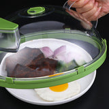 Maxbell Transparent Microwave Cover with Steam Vents Holes Microwave Splatter Protection Guard