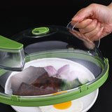 Maxbell Transparent Microwave Cover with Steam Vents Holes Microwave Splatter Protection Guard
