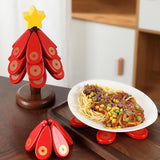 Maxbell 3x Trivets for Hot Dishes Tree Coasters for Plates Mugs New Year Decorations Star