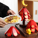 Maxbell 3x Trivets for Hot Dishes Tree Coasters for Plates Mugs New Year Decorations Moon