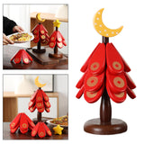 Maxbell 3x Trivets for Hot Dishes Tree Coasters for Plates Mugs New Year Decorations Moon