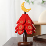 Maxbell 3x Trivets for Hot Dishes Tree Coasters for Plates Mugs New Year Decorations Moon