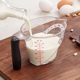 Maxbell Angled Measuring Cup Food Grade Material Portable Clear Measurement Markings