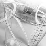 Maxbell Angled Measuring Cup Food Grade Material Portable Clear Measurement Markings