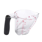 Maxbell Angled Measuring Cup Food Grade Material Portable Clear Measurement Markings