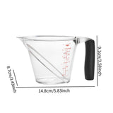 Maxbell Angled Measuring Cup Food Grade Material Portable Clear Measurement Markings