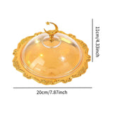 Maxbell European Serving Tray with Cover Fruit Display Server for Countertop Wedding