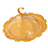 Maxbell European Serving Tray with Cover Fruit Display Server for Countertop Wedding