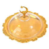 Maxbell European Serving Tray with Cover Fruit Display Server for Countertop Wedding
