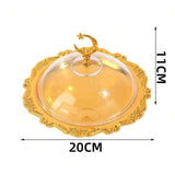 Maxbell European Serving Tray with Cover Fruit Display Server for Countertop Wedding