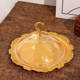 Maxbell European Serving Tray with Cover Fruit Display Server for Countertop Wedding