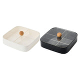 Maxbell Divided Serving Box with Lid Dried Fruits Platter for Chinese New Year Candy White