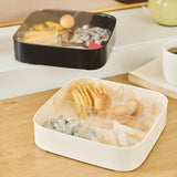 Maxbell Divided Serving Box with Lid Dried Fruits Platter for Chinese New Year Candy Black