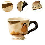Maxbell Ceramic Coffee Mug Reusable Hand Painted Milk Cup for Wedding Kitchen Office