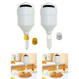 Maxbell Condiment Squeeze Bottle 3.5L Sauce Dispenser for Commercial Outdoor Kitchen yellow