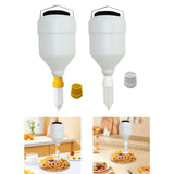 Maxbell Condiment Squeeze Bottle 3.5L Sauce Dispenser for Commercial Outdoor Kitchen yellow