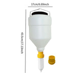 Maxbell Condiment Squeeze Bottle 3.5L Sauce Dispenser for Commercial Outdoor Kitchen yellow