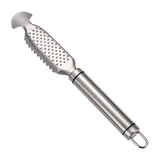 Maxbell Fishes Scale Scraping Tool Ergonomic Handle Manual Fishes Scale Remover for Home Double wire handle