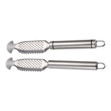 Maxbell Fishes Scale Scraping Tool Ergonomic Handle Manual Fishes Scale Remover for Home Double wire handle
