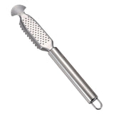 Maxbell Fishes Scale Scraping Tool Ergonomic Handle Manual Fishes Scale Remover for Home Round handle