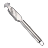 Maxbell Fishes Scale Scraping Tool Ergonomic Handle Manual Fishes Scale Remover for Home Round handle