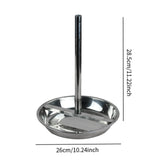 Maxbell Chicken Roaster Rack Tray Pan Rotisserie for Hotel Household Family Reunions 24 cm