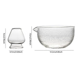 Maxbell Spout Matcha Bowl Set Matcha Ceremony Starter Matcha Bowl Glass Bowl Tea Set Style A