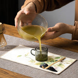 Maxbell Spout Matcha Bowl Set Matcha Ceremony Starter Matcha Bowl Glass Bowl Tea Set Style A