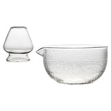 Maxbell Spout Matcha Bowl Set Matcha Ceremony Starter Matcha Bowl Glass Bowl Tea Set Style A
