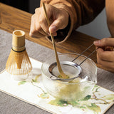 Maxbell Spout Matcha Bowl Set Matcha Ceremony Starter Matcha Bowl Glass Bowl Tea Set Style A