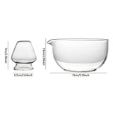 Maxbell Spout Matcha Bowl Set Matcha Ceremony Starter Matcha Bowl Glass Bowl Tea Set Style D