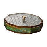 Maxbell Divided Serving Box Versatile Serving Tray for Cookies Desserts Dried Fruits Green